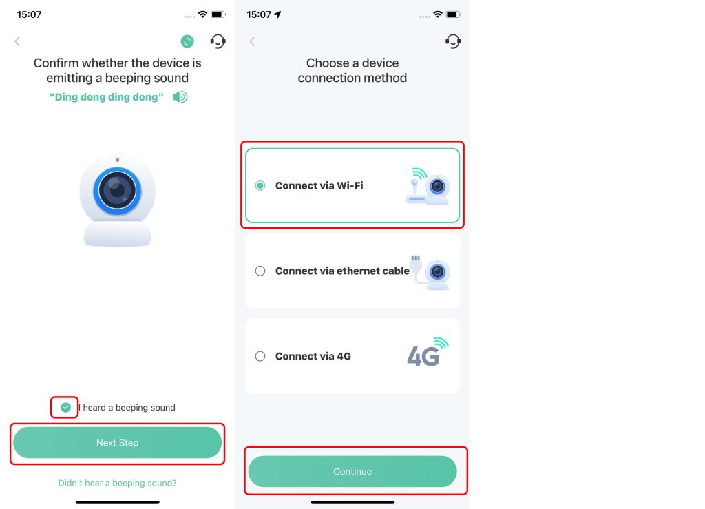 QR Code Connection for VicoHome Camera