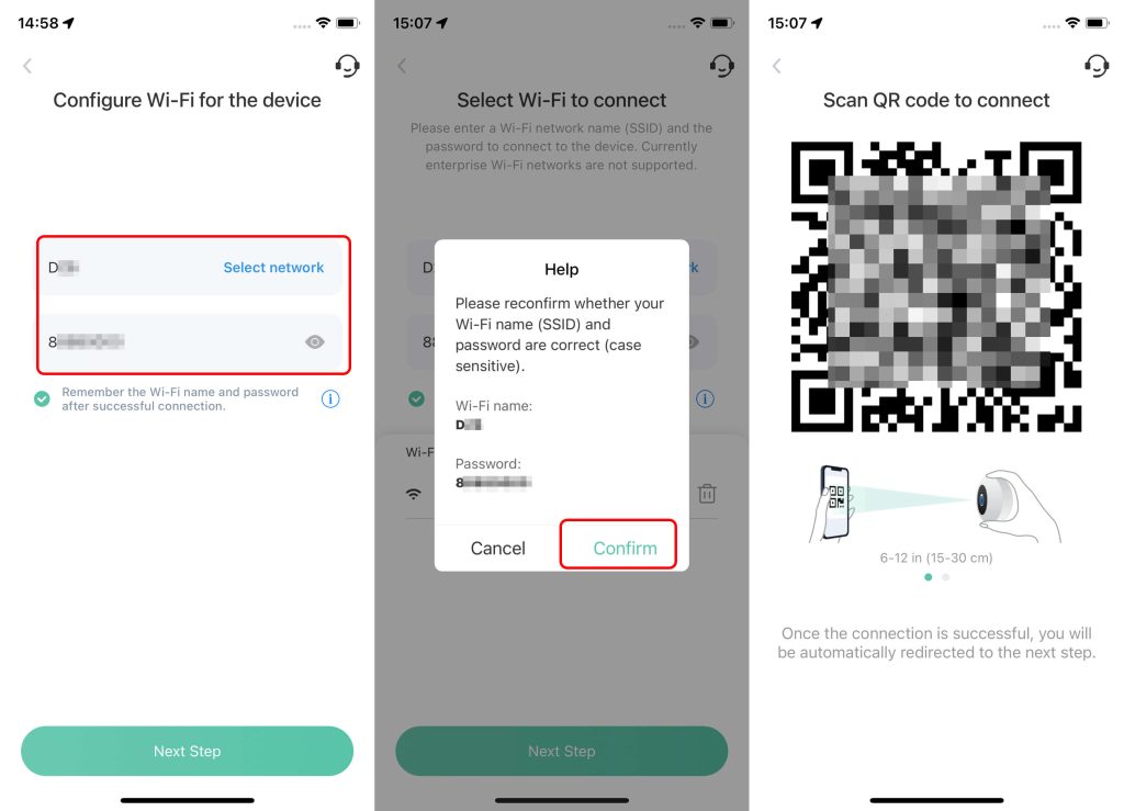 QR Code Connection for VicoHome Camera